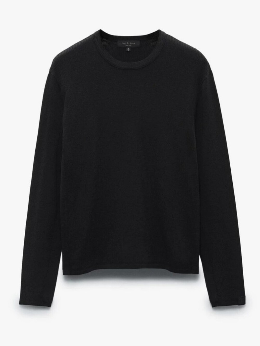 Rag & Bone Men's Crew Sweater Black Long Sleeve Pullover Medium $298